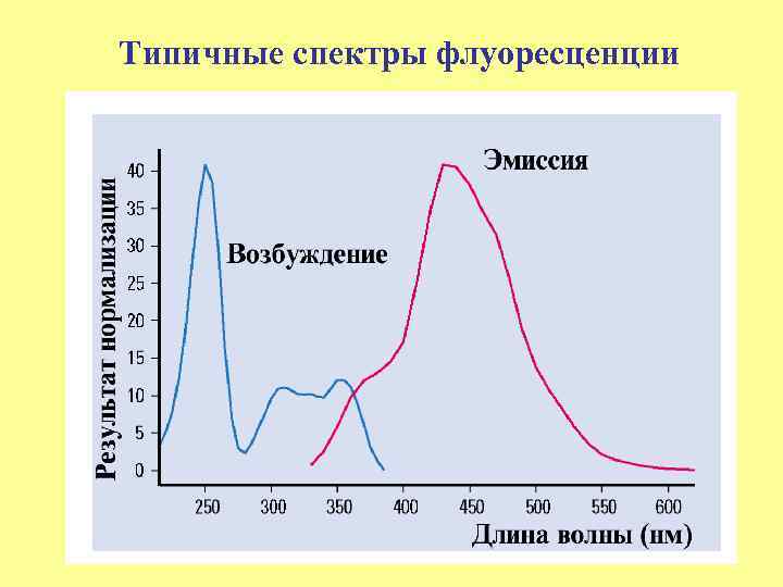 Типичные спектры флуоресценции 