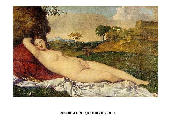 спящая венера джорджоне 