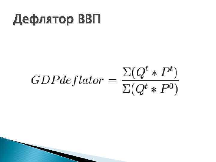 Дефлятор ВВП 