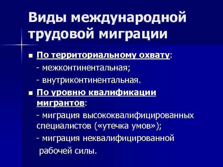 Международная миграция населения презентация