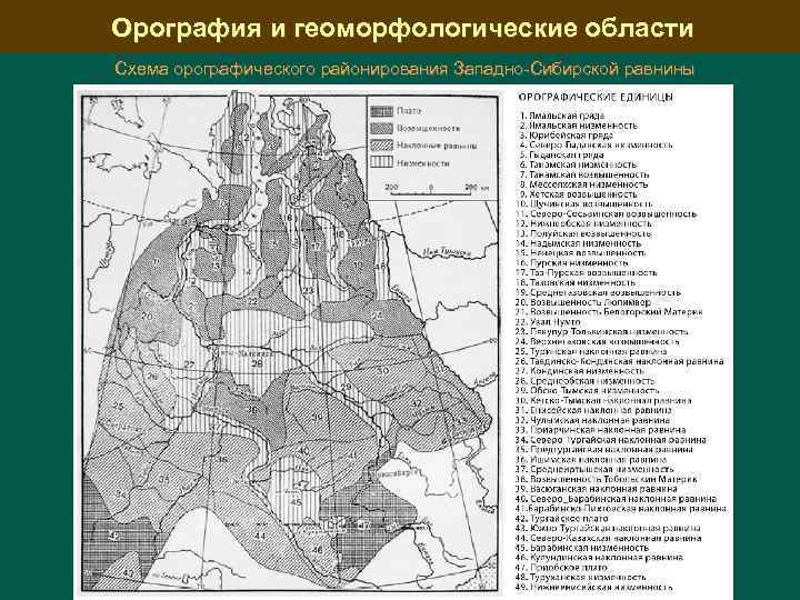 Схема западная сибирь