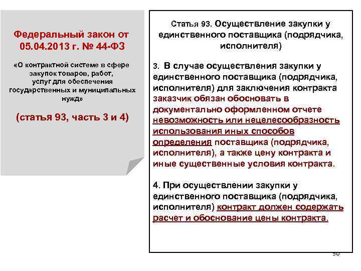 Федеральный закон от 05. 04. 2013 г. № 44 -ФЗ «О контрактной системе в