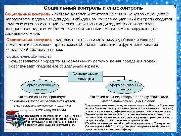 Механизмы социального контроля план егэ