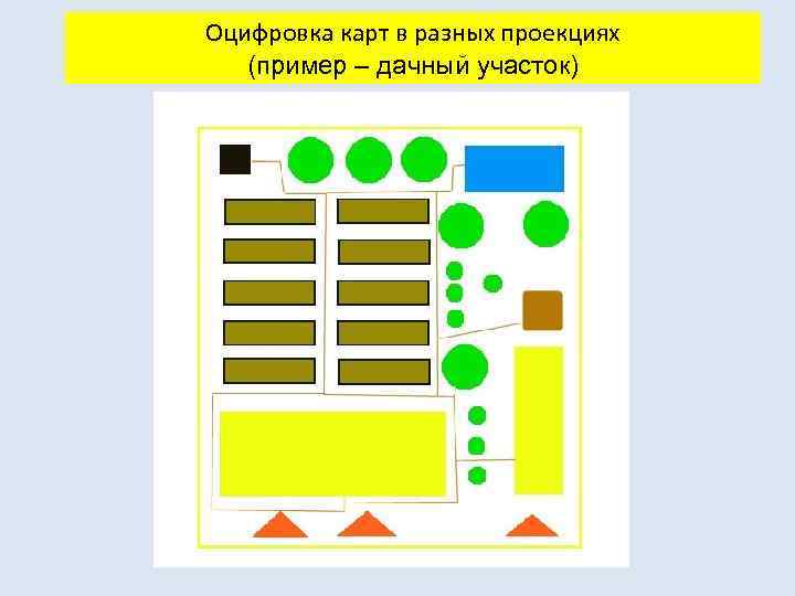 Оцифровка карт в разных проекциях (пример – дачный участок) 