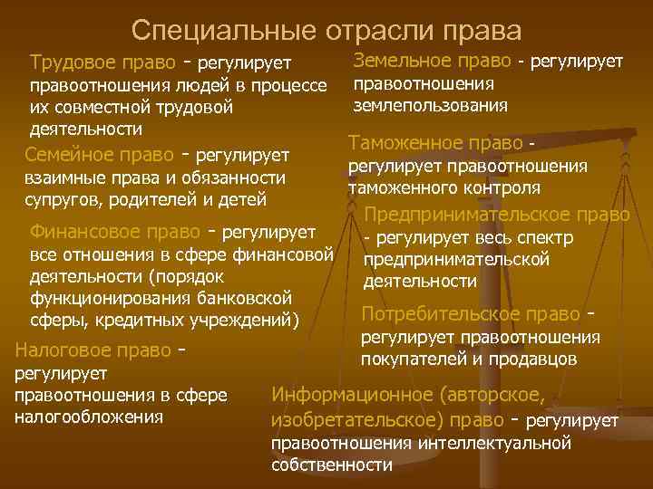 Презентация отрасли российского права обществознание