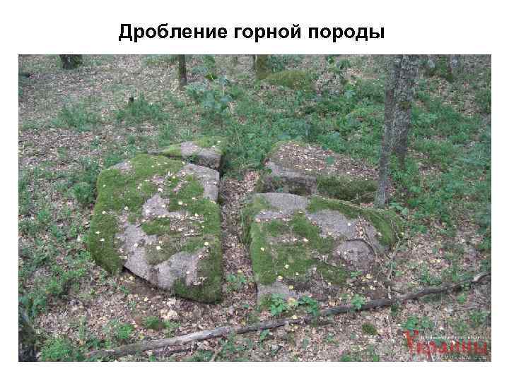 Дробление горной породы 