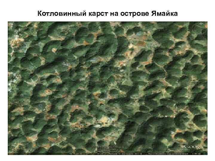 Котловинный карст на острове Ямайка 