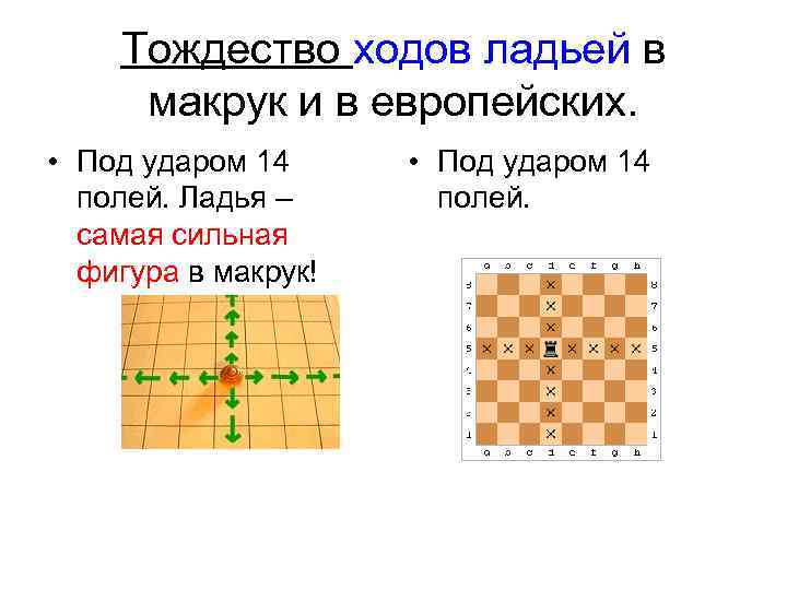 Макрук шахматы. Король ладья ход