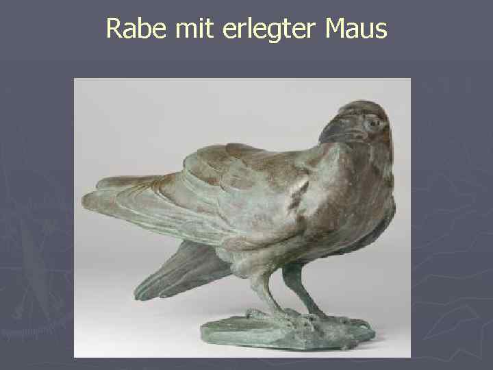 Rabe mit erlegter Maus 