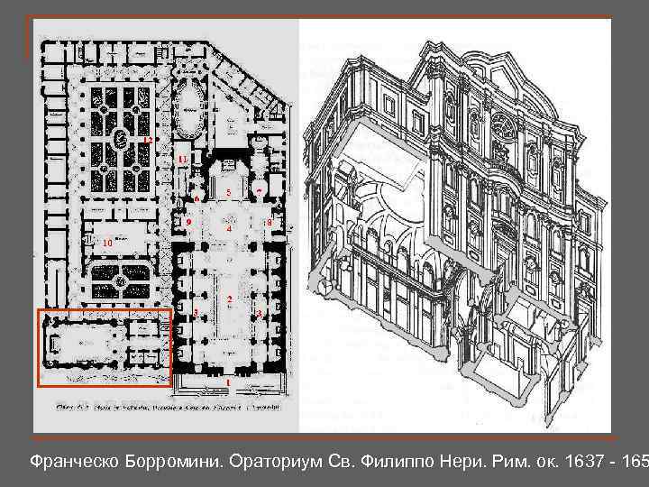 Франческо Борромини. Ораториум Св. Филиппо Нери. Рим. ок. 1637 - 165 