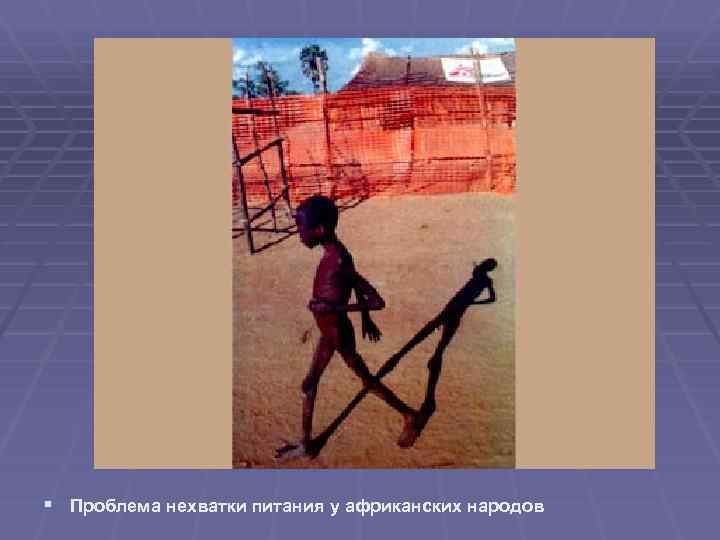 § Проблема нехватки питания у африканских народов 