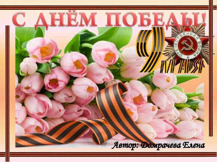 Автор: Домрачева Елена 