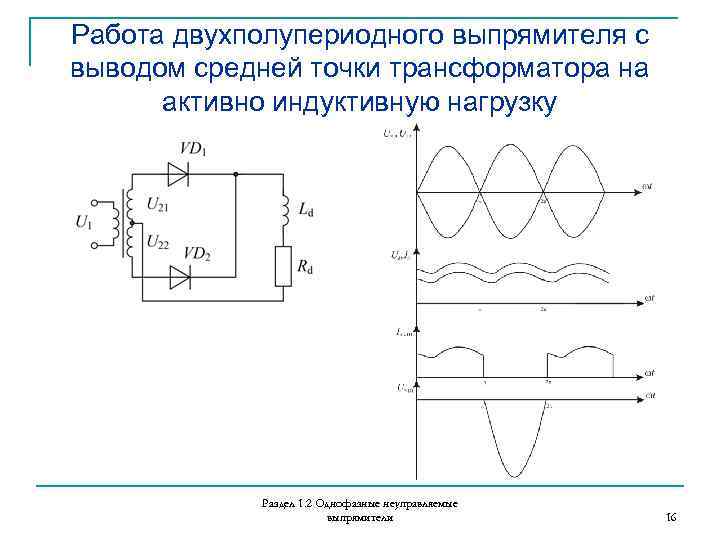 Однофазная нулевая схема