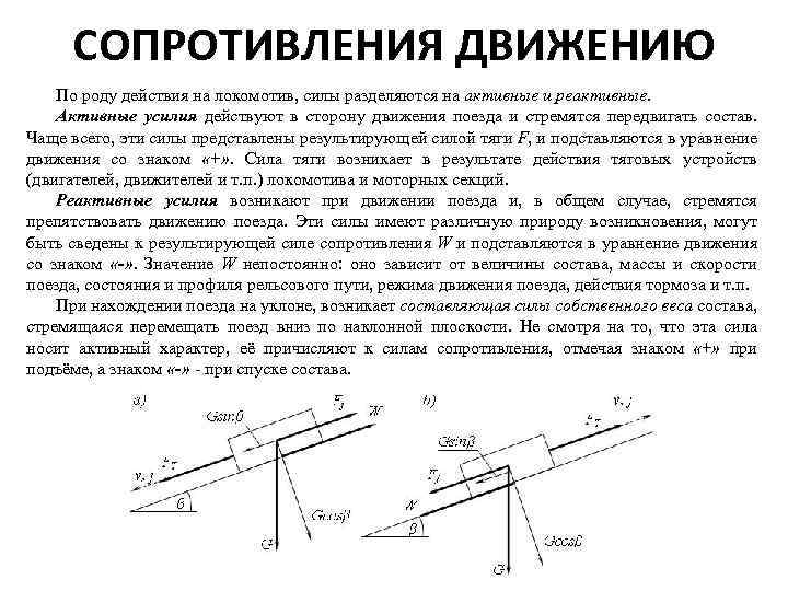 Какую силу сопротивления движения