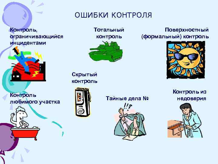 Ошибки контроля. Типичные ошибки контроля. Ошибки контроля в менеджменте. Ошибки контроля руководителя. Ошибки в контроле персонала.