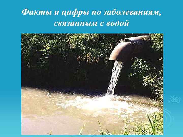 Факты и цифры по заболеваниям, связанным с водой 