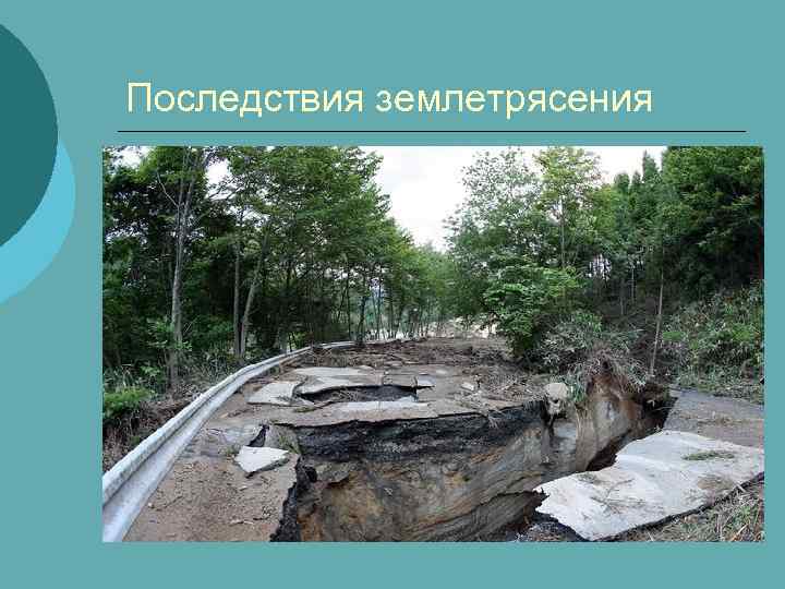 Последствия землетрясения 