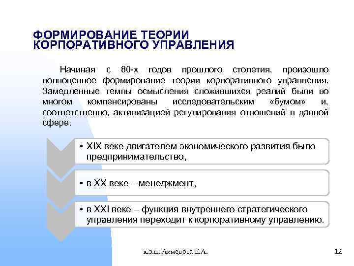 Основы корпоративного управления кодекс корпоративного управления презентация