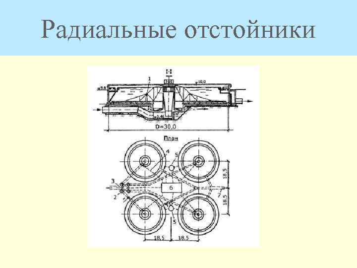 Горизонтальный вторичный отстойник типовой проект