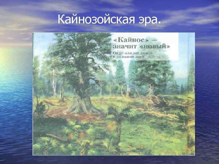 Кайнозойская эра. 