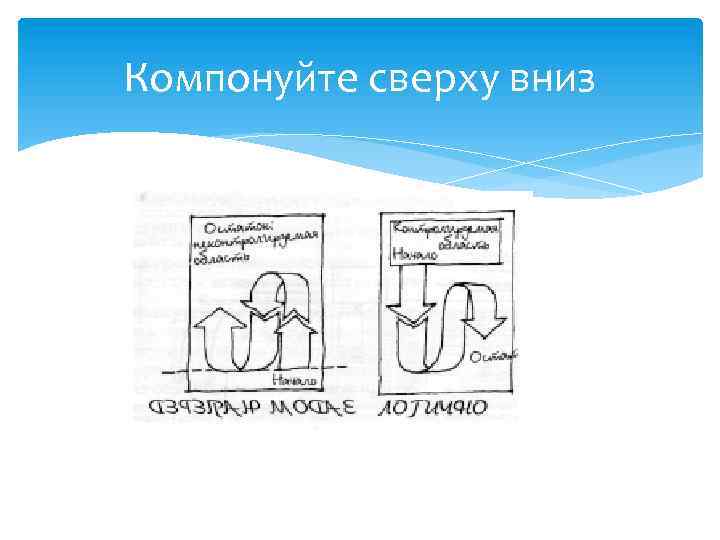 Компонуйте сверху вниз 
