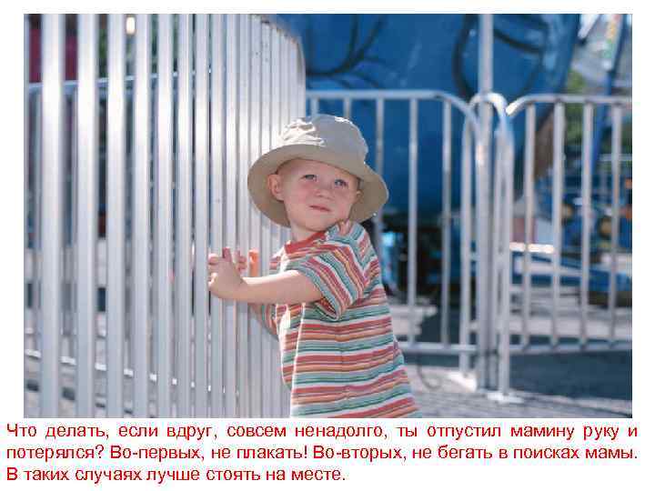 Что делать, если вдруг, совсем ненадолго, ты отпустил мамину руку и потерялся? Во-первых, не