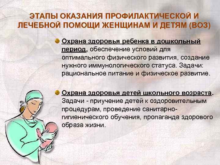 Организация лечебно профилактической помощи женщинам презентация