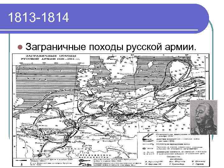 Заграничный поход русской армии контурная карта