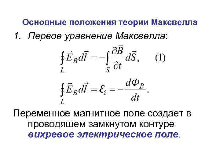 Теория максвелла физика