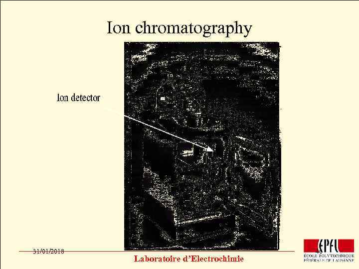 Ion chromatography Click to edit Master title style • • • Click to edit