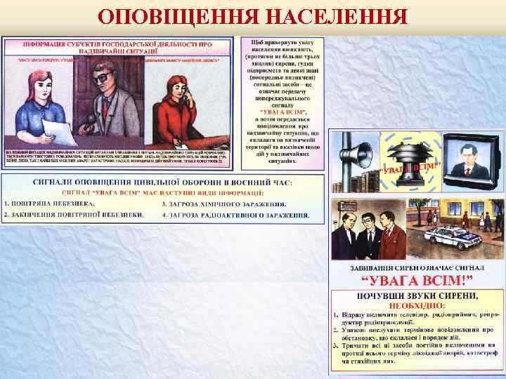 ОПОВІЩЕННЯ НАСЕЛЕННЯ 