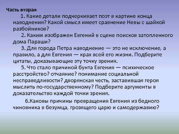 Проблематика поэмы медный