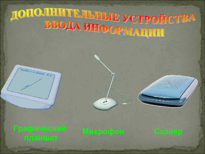 Графический планшет Микрофон Сканер 