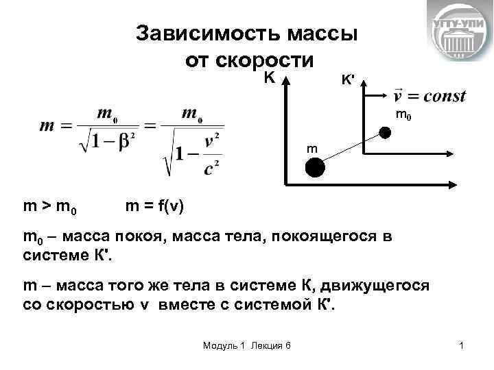 Зависимость веса. Формула зависимости массы тела от скорости движения. Зависимость скорости от массы тела формула. Зависимость массы от скорости в элементы теории относительности. Формула зависимости массы от скорости его движения.