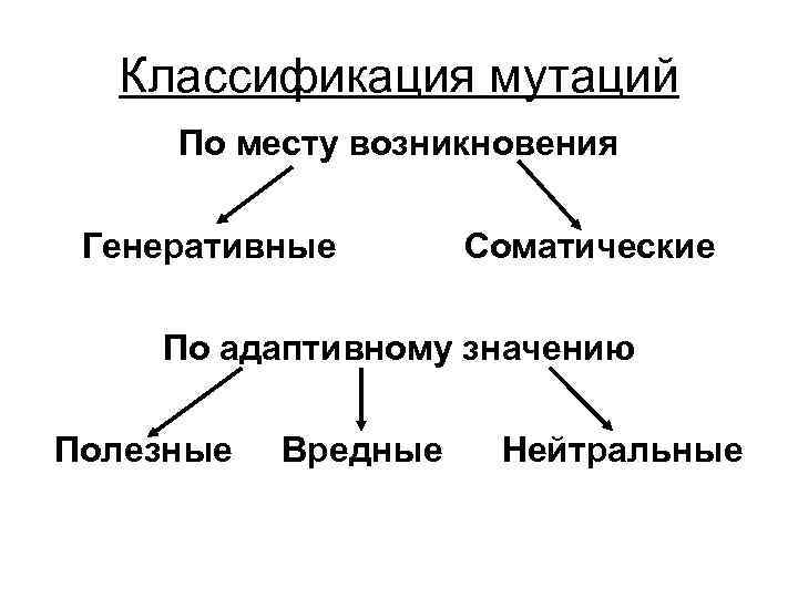 Генеративные мутации презентация