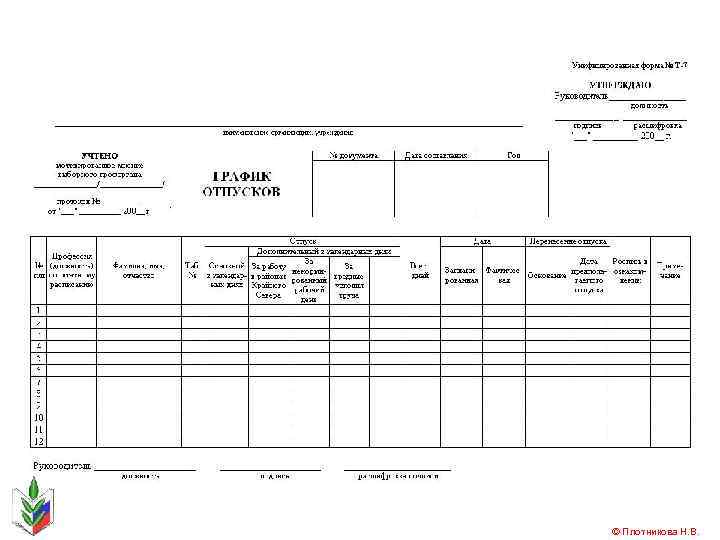 © Плотникова Н. В. 