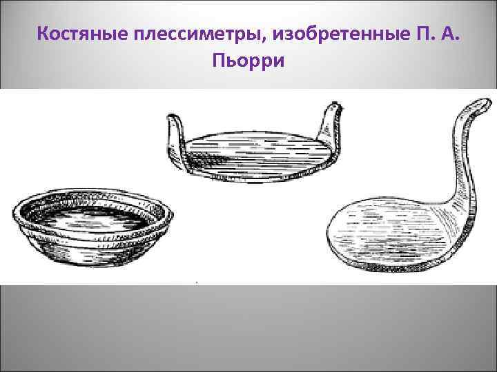 Костяные плессиметры, изобретенные П. А. Пьорри 