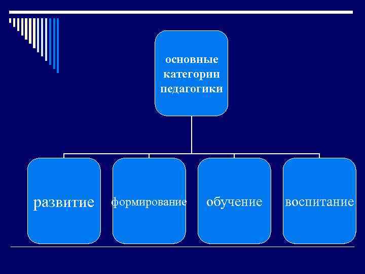 основные категории педагогики развитие формирование обучение воспитание 