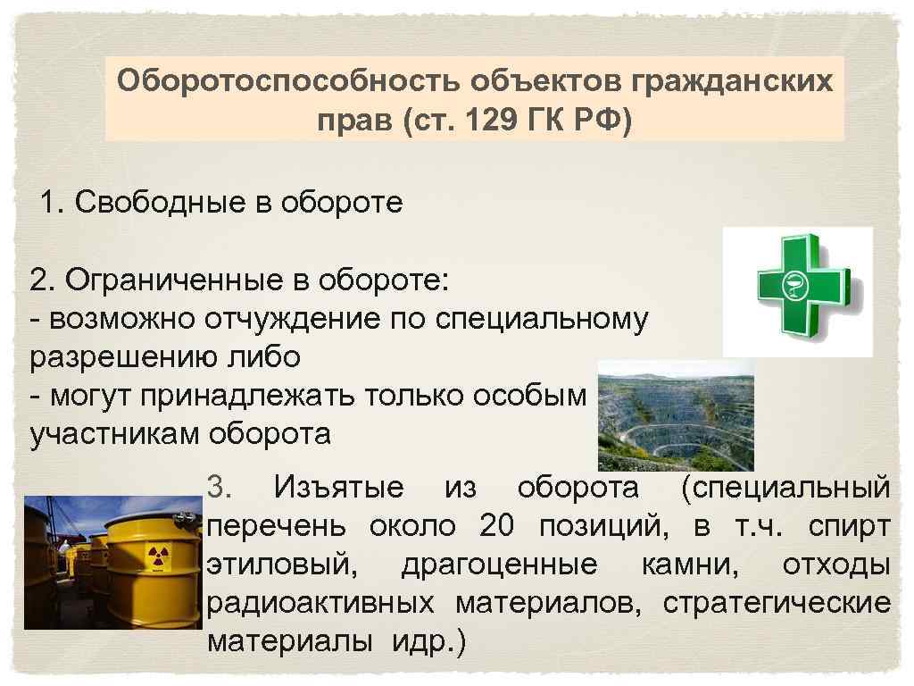 Исключены из гражданского оборота. Ограниченные в обороте примеры. Объекты изъятые из оборота в гражданском праве. Изъятые из оборота и ограниченные в обороте вещи.