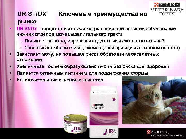 UR ST/OX рынке • • • Ключевые преимущества на UR St/Ox представляет простое решение