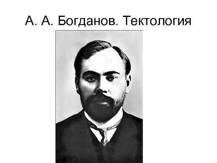 А. А. Богданов. Тектология 