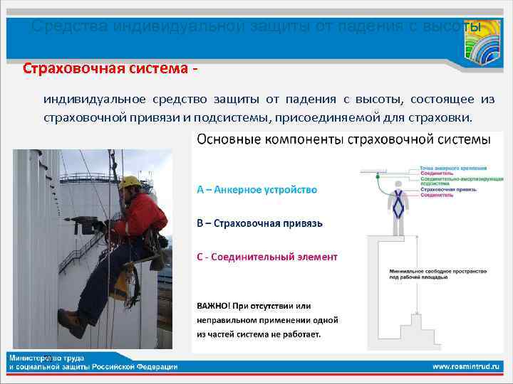 Не допускается выполнение работ на высоте