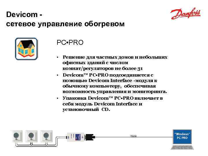 Devicom сетевое управление обогревом PC • PRO • Решение для частных домов и небольших