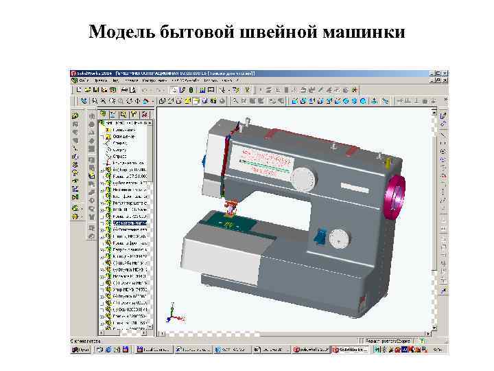 Модель бытовой швейной машинки 