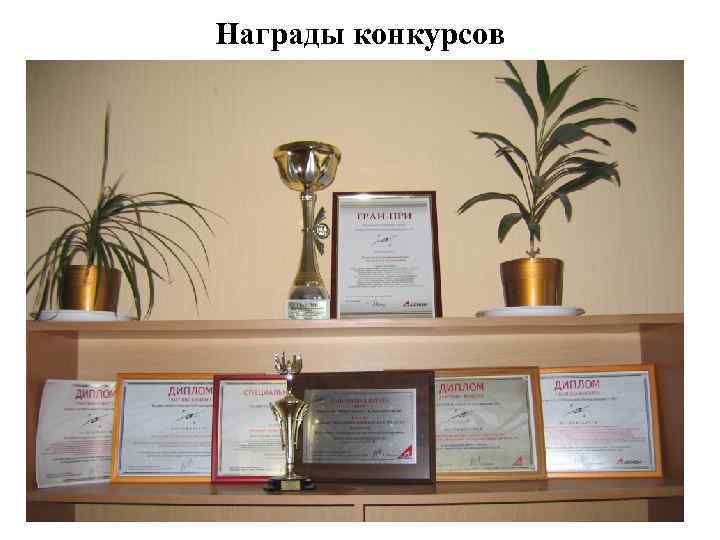 Награды конкурсов 