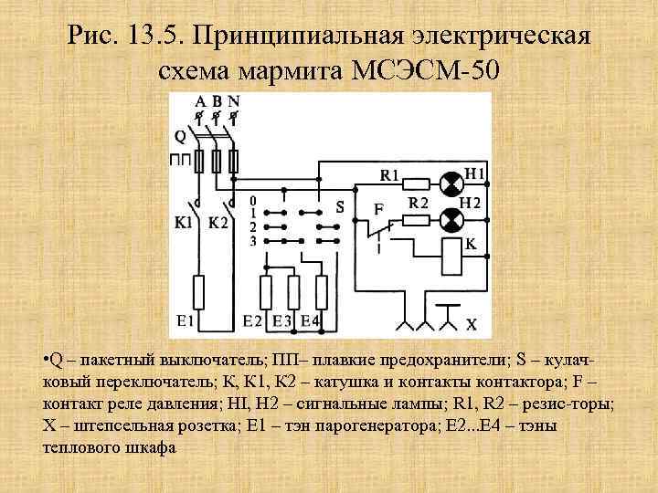 Схема подключения мармита