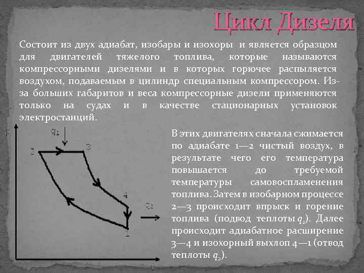 Адиабаты изобары цикл. Цикл состоящий из состоящему из двух адиабат и двух изохор. Цикл дизеля состоит из. Цикл состоит из двух изохор и двух изобар. Цикл дизеля состоит из двух.