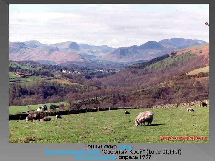 Пеннинские горы. Национальный парк "Озерный Край" (Lake District) А. С. Боголюбов, апрель 1997 