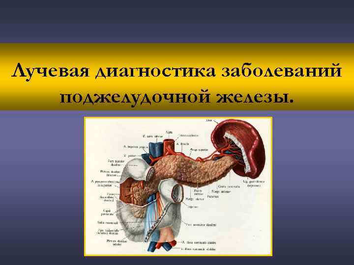 Патологии поджелудочной железы презентация