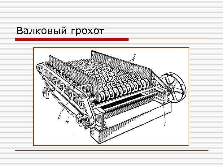 Грохот колосниковый неподвижный схема